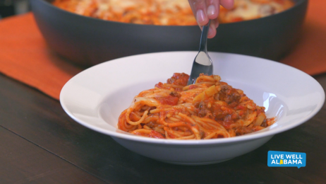 spaghetti in a bowl