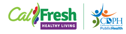 CalFresh Healthy Living Logo and CA Department of Public Health Logo