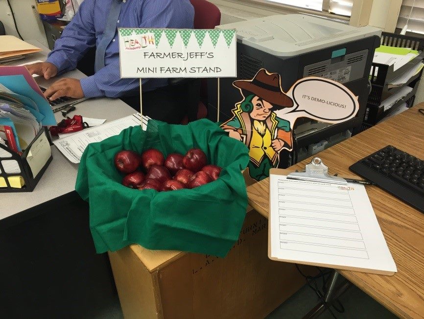 a basket of apples