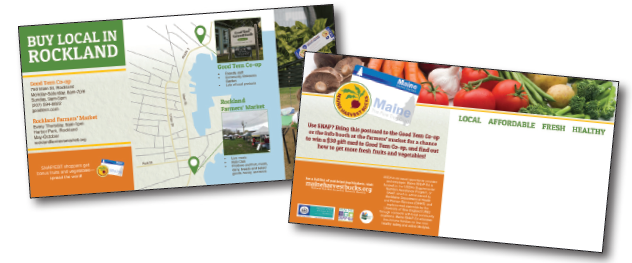 image of postcards used.