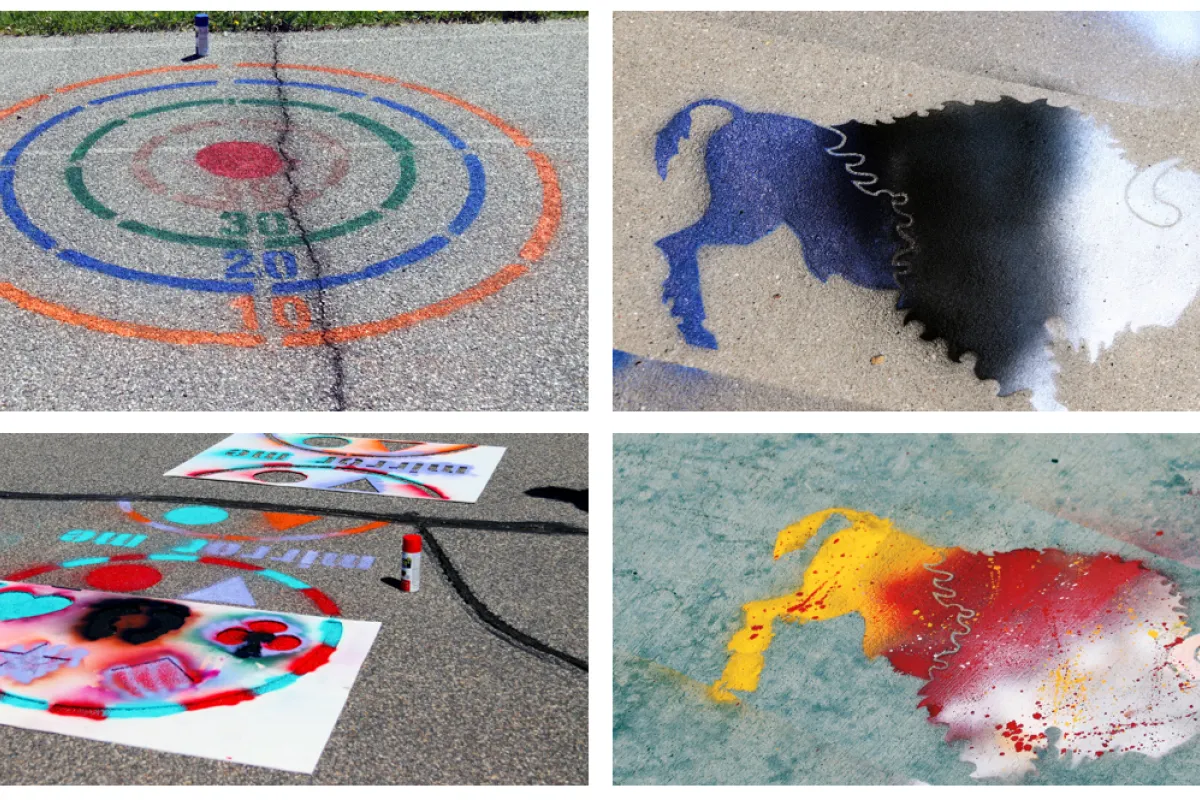 Stencil Art for Wyoming SNAP-Ed project