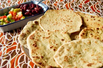 flour tortillas on a plate