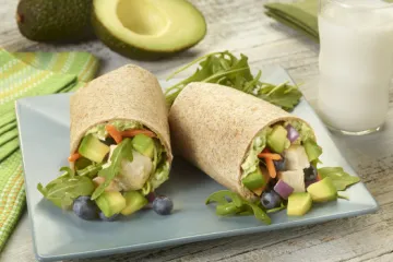 avocado wraps on a plate