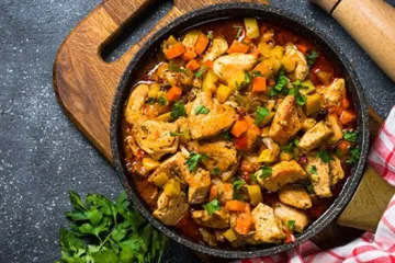 turkey stew in a bowl
