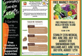 Community Garden Events - Free Market Fridays advertisement