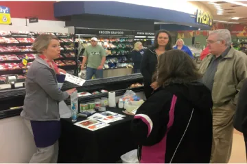 people attending a tasting event