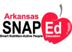 Arkansas SNAP Ed Education with a red apple smart nutrition-active people