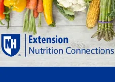 NH Extension Nutrition Connections with images of vegetables along the top