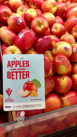 apples make cheddar better