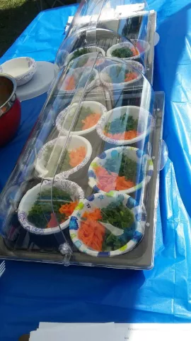 samples of vegetable tastings given to participants