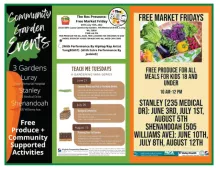 Community Garden Events - Free Market Fridays advertisement